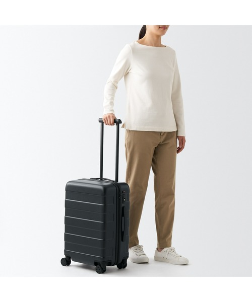 無印良品(ムジルシリョウヒン)の「バーを自由に調節できる ハードキャリーケース(36L)(スーツケース/キャリーバッグ・レディース・ブラック/グレー・FREE)」の17枚目の写真