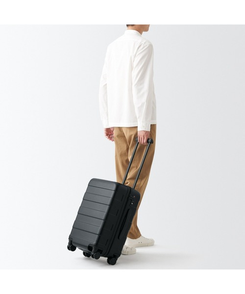 無印良品(ムジルシリョウヒン)の「バーを自由に調節できる ハードキャリーケース(36L)(スーツケース/キャリーバッグ・レディース・ブラック/グレー・FREE)」の18枚目の写真