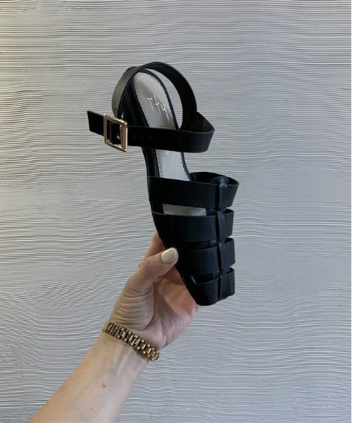 AMELY(エミリー)の「スクエアトゥグルカサンダル(サンダル・レディース・ブラック/シルバー/ゴールド/ベージュ/アイボリー・35/36/37/38/39)」の12枚目の写真