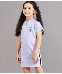 ANAP kids | サイドラインミニ裏毛ハーフジップワンピース(ワンピース)