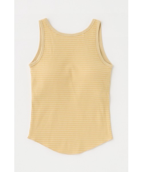 MOUSSY（マウジー）の「CUP IN BORDER タンクトップ（タンクトップ・レディース・ネイビー/グレー/ブラウン/イエロー・FREE）」の4枚目の写真