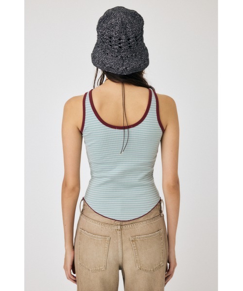 MOUSSY（マウジー）の「CUP IN BORDER タンクトップ（タンクトップ・レディース・ネイビー/グレー/ブラウン/イエロー・FREE）」の19枚目の写真