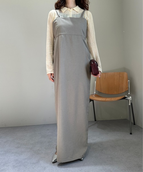 【セール】バックリボンダブルストラップキャミワンピース（ワンピース）｜1chaku.（イッチャク）