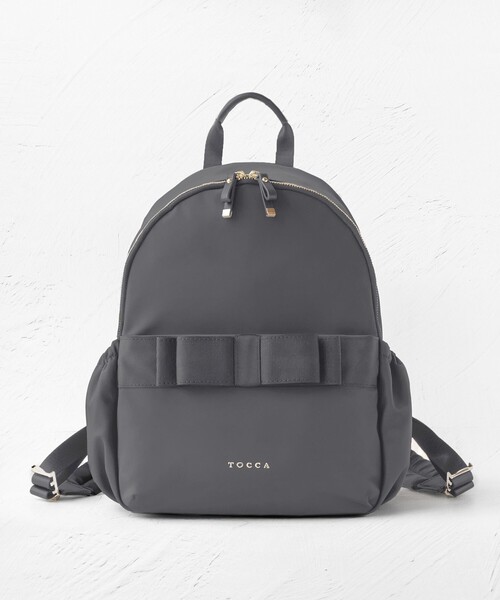 TOCCA(トッカ)の「RIBBON BRICK BACKPACK バックパック(バックパック/リュック・レディース・ブラック系/ネイビー系/ベージュ系/ライトグレー系・F)」の2枚目の写真