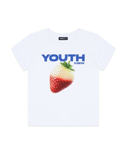 YOUTHKREW（ユースクルー）の「YOUTHKREW／ストロベリーT（Tシャツ/カットソー・レディース・ホワイト/ブラック・FREE）」の9枚目の写真