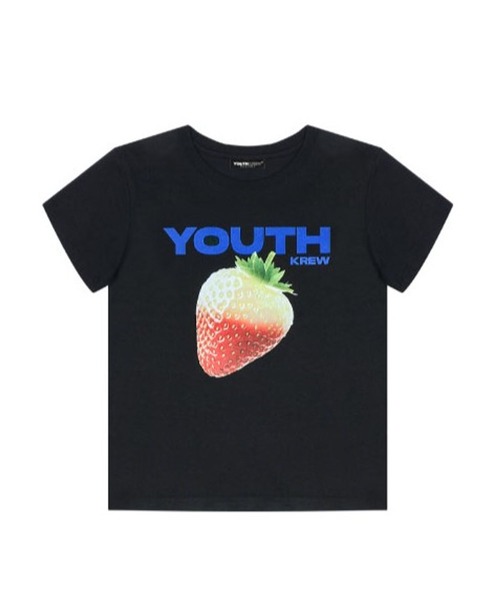 YOUTHKREW（ユースクルー）の「YOUTHKREW／ストロベリーT（Tシャツ/カットソー・レディース・ホワイト/ブラック・FREE）」の11枚目の写真