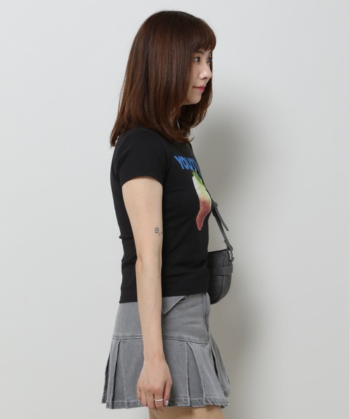 YOUTHKREW（ユースクルー）の「YOUTHKREW／ストロベリーT（Tシャツ/カットソー・レディース・ホワイト/ブラック・FREE）」の16枚目の写真