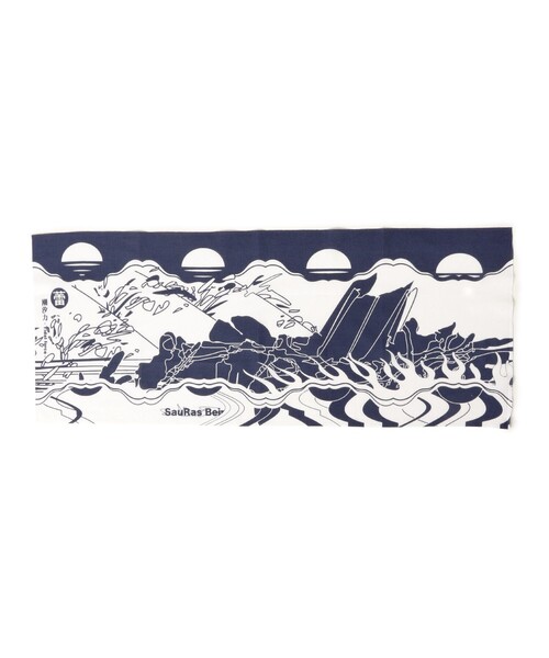 BEAMS T（ビームスティー）の「SauRas Being / Tidal Force Tenugui（その他小物・メンズ・パープル・ONE SIZE）」の1枚目の写真