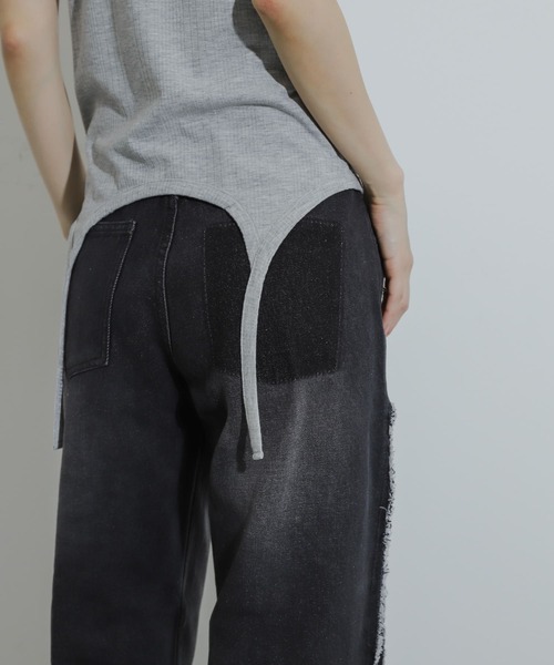 SENSE OF PLACE by URBAN RESEARCH(センスオブプレイスバイアーバンリサーチ)の「マルチウェイガータータンクトップ(タンクトップ・レディース・ライトグレー/チャコールグレー/オフホワイト・ONE)」の14枚目の写真