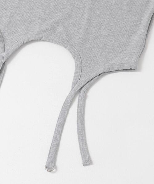 SENSE OF PLACE by URBAN RESEARCH（センスオブプレイスバイアーバンリサーチ）の「マルチウェイガータータンクトップ（タンクトップ・レディース・ライトグレー/チャコールグレー/オフホワイト・ONE）」の15枚目の写真