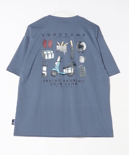 PEN FIELD(ペンフィールド)の「Penfield×ゆるキャン△ SEASON3 コラボT-Shirt(Tシャツ/カットソー・メンズ・ブラック/ホワイト/ベージュ/ブルーグレー・M/L/XL)」の15枚目の写真