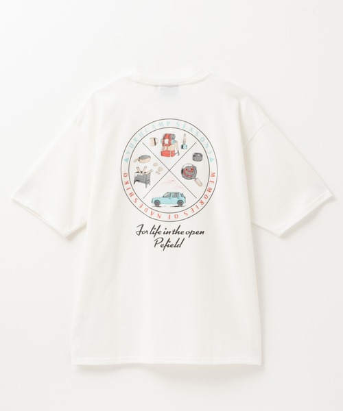 PEN FIELD(ペンフィールド)の「Penfield×ゆるキャン△ SEASON3 コラボT-Shirt(Tシャツ/カットソー・メンズ・ブラック/ホワイト/ベージュ/ブルーグレー・M/L/XL)」の12枚目の写真