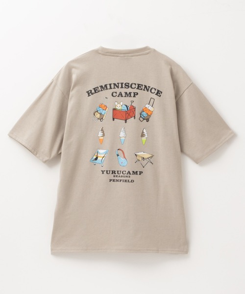 PEN FIELD(ペンフィールド)の「Penfield×ゆるキャン△ SEASON3 コラボT-Shirt(Tシャツ/カットソー・メンズ・ブラック/ホワイト/ベージュ/ブルーグレー・M/L/XL)」の6枚目の写真