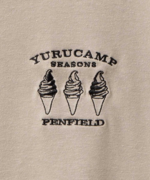 PEN FIELD(ペンフィールド)の「Penfield×ゆるキャン△ SEASON3 コラボT-Shirt(Tシャツ/カットソー・メンズ・ブラック/ホワイト/ベージュ/ブルーグレー・M/L/XL)」の22枚目の写真