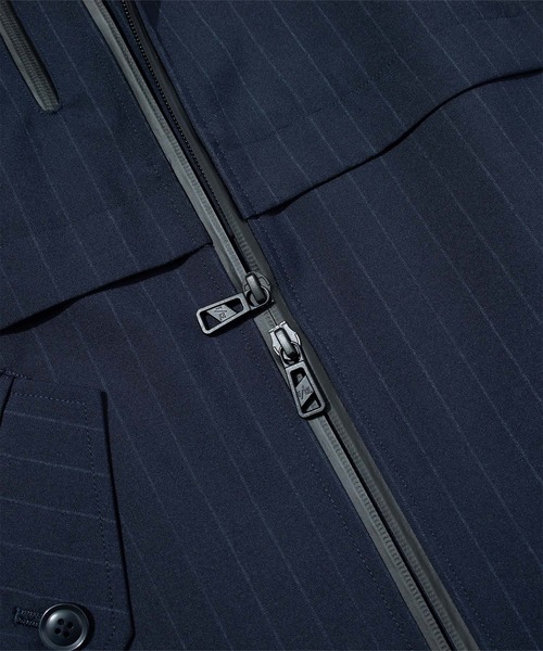 F/CE. （エフシーイー）の「F/CE. WATERPROOF CORDURA WOOL RIDERS COAT / エフシーイー ウォータープルーフ コーデュラ ウール ライダーズ コート（ブルゾン・メンズ・ネイビー・SMALL/MEDIUM）」の7枚目の写真