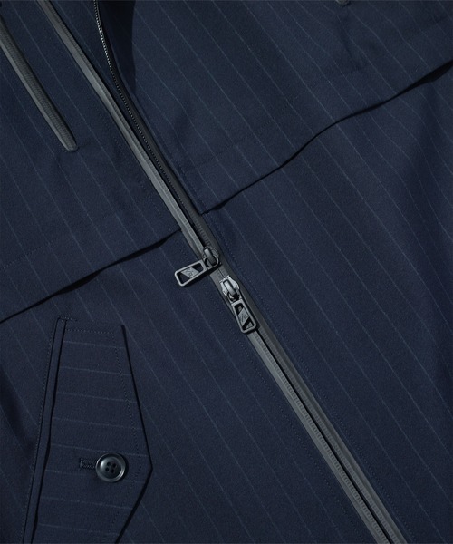 F/CE. （エフシーイー）の「F/CE. WATERPROOF CORDURA WOOL RIDERS COAT / エフシーイー ウォータープルーフ コーデュラ ウール ライダーズ コート（ブルゾン・メンズ・ネイビー・SMALL/MEDIUM）」の8枚目の写真