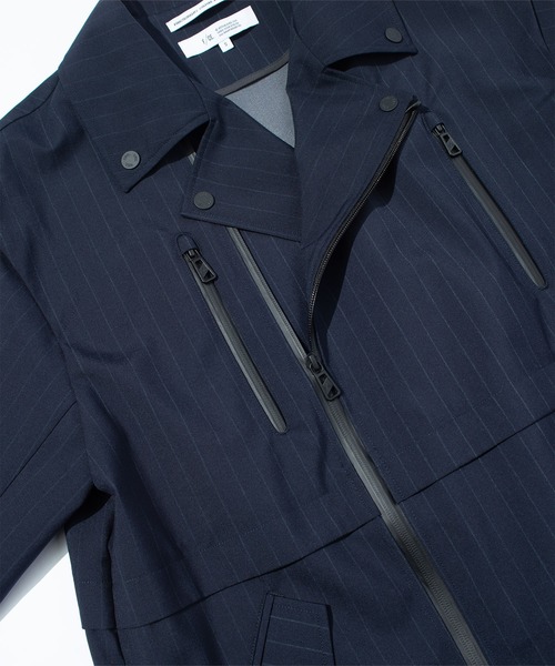 F/CE. （エフシーイー）の「F/CE. WATERPROOF CORDURA WOOL RIDERS COAT / エフシーイー ウォータープルーフ コーデュラ ウール ライダーズ コート（ブルゾン・メンズ・ネイビー・SMALL/MEDIUM）」の5枚目の写真