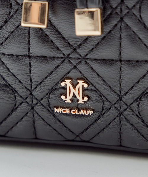 one after another NICE CLAUP（ワンアフターアナザーナイスクラップ）の「ハートキルティングバニティーバッグ（ショルダーバッグ・レディース・ブラック/ベージュ/ホワイト系その他/アイボリー/レッド系・FREE）」の8枚目の写真