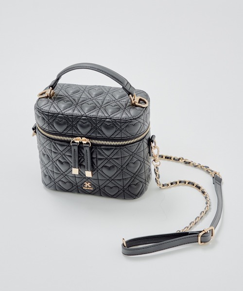 one after another NICE CLAUP（ワンアフターアナザーナイスクラップ）の「ハートキルティングバニティーバッグ（ショルダーバッグ・レディース・ブラック/ベージュ/ホワイト系その他/アイボリー/レッド系・FREE）」の21枚目の写真