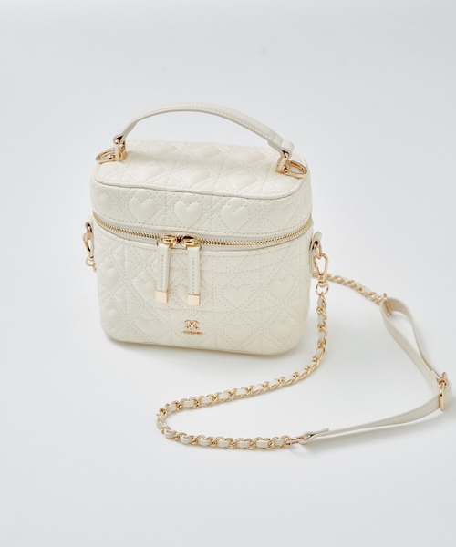 セール】ハートキルティングバニティーバッグ（ショルダーバッグ