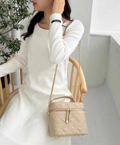 セール】ハートキルティングバニティーバッグ（ショルダーバッグ