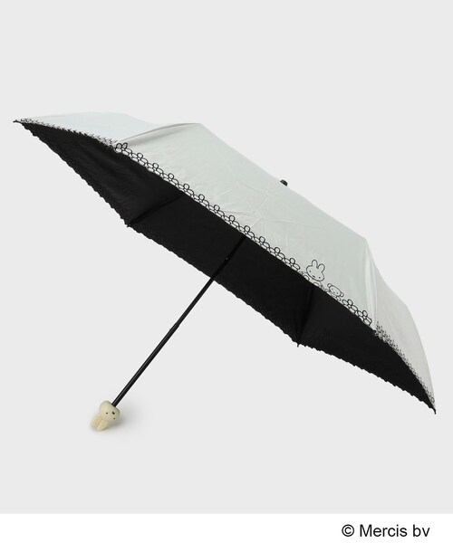 OPAQUE.CLIP(オペークドットクリップ)の「◆【Dick Bruna × OPAQUE.CLIPコラボ】miffy 晴雨兼用傘(折りたたみ傘・レディース・オフホワイト/ブラック/ベージュ・00)」の5枚目の写真