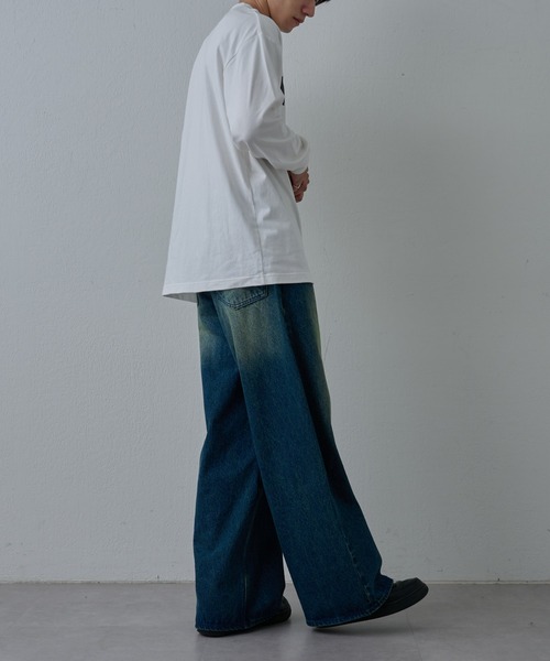 COLONY 2139（コロニートゥーワンスリーナイン）の「フロントロゴプリント長袖Tシャツ（Tシャツ/カットソー・メンズ・ブラック/ホワイト・MEDIUM/LARGE）」の19枚目の写真