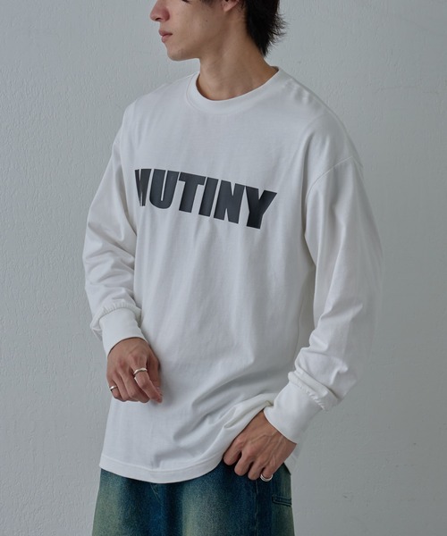 COLONY 2139（コロニートゥーワンスリーナイン）の「フロントロゴプリント長袖Tシャツ（Tシャツ/カットソー・メンズ・ブラック/ホワイト・MEDIUM/LARGE）」の7枚目の写真