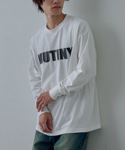 COLONY 2139（コロニートゥーワンスリーナイン）の「フロントロゴプリント長袖Tシャツ（Tシャツ/カットソー・メンズ・ブラック/ホワイト・MEDIUM/LARGE）」の4枚目の写真