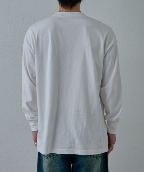 COLONY 2139（コロニートゥーワンスリーナイン）の「フロントロゴプリント長袖Tシャツ（Tシャツ/カットソー・メンズ・ブラック/ホワイト・MEDIUM/LARGE）」の16枚目の写真