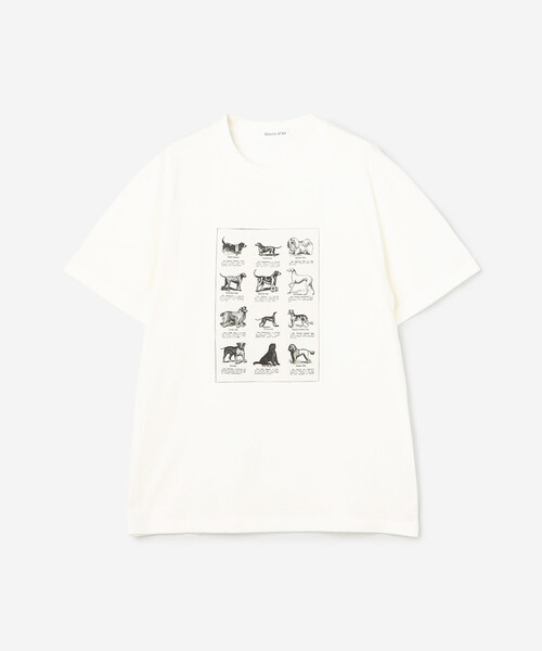 犬アートプリントシャツ セール】ドッグ アート プリントTシャツ/ アニマルプリントT
