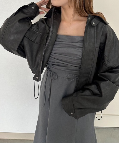 OLIVE des OLIVE(オリーブデオリーブ)の「ドロストマーメイドキャミワンピース(ワンピース・レディース・ブラウン/ブラック/ブルー/ベージュ/グレー/ブラック系その他・FREE)」の22枚目の写真