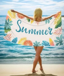 COMON＋（コモンプラス）の「吸収力がよく砂が付きにくいマイクロファーバービーチタオル（タオル）」