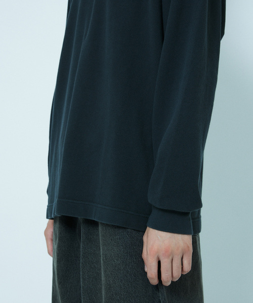 LACOSTE(ラコステ)の「LACOSTE × JOURNAL STANDARD / 別注 鹿の子 MOCK L/S(Tシャツ/カットソー・メンズ・ブラック系その他/ライトグレー/ネイビー/ダークグリーン・3/5/4)」の7枚目の写真