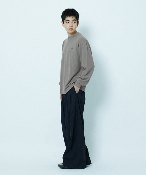 LACOSTE(ラコステ)の「LACOSTE × JOURNAL STANDARD / 別注 鹿の子 MOCK L/S(Tシャツ/カットソー・メンズ・ブラック系その他/ライトグレー/ネイビー/ダークグリーン・3/5/4)」の10枚目の写真
