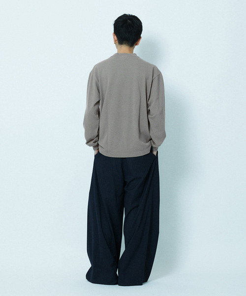 LACOSTE(ラコステ)の「LACOSTE × JOURNAL STANDARD / 別注 鹿の子 MOCK L/S(Tシャツ/カットソー・メンズ・ブラック系その他/ライトグレー/ネイビー/ダークグリーン・3/5/4)」の11枚目の写真