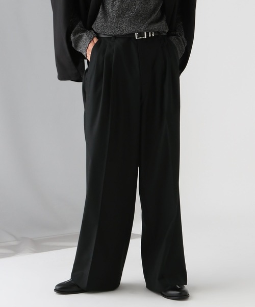 HARE（ハレ）の「【SET UP対応】3タックワイドトラウザー(HARE)（スラックス・メンズ・ブラック/グレー/ブルー・SMALL/MEDIUM）」の10枚目の写真