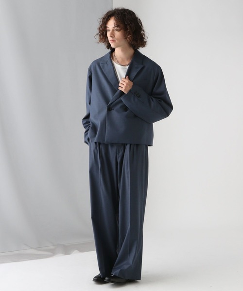 HARE（ハレ）の「【SET UP対応】3タックワイドトラウザー(HARE)（スラックス・メンズ・ブラック/グレー/ブルー・SMALL/MEDIUM）」の16枚目の写真