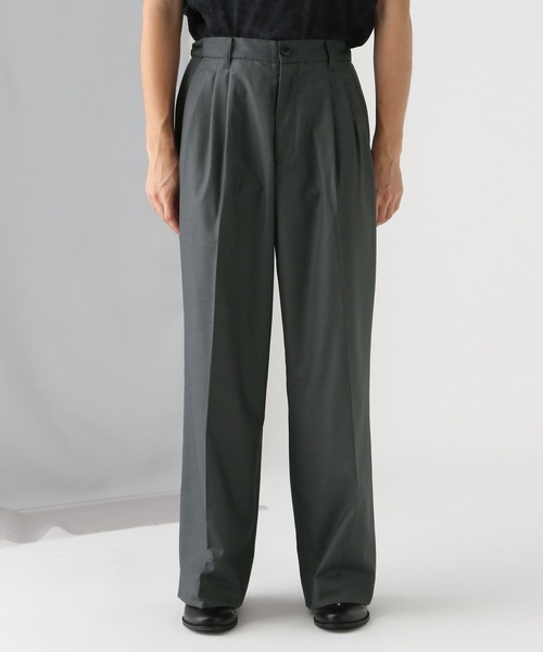 HARE（ハレ）の「【SET UP対応】3タックワイドトラウザー(HARE)（スラックス・メンズ・ブラック/グレー/ブルー・SMALL/MEDIUM）」の18枚目の写真