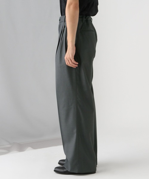 HARE（ハレ）の「【SET UP対応】3タックワイドトラウザー(HARE)（スラックス・メンズ・ブラック/グレー/ブルー・SMALL/MEDIUM）」の19枚目の写真