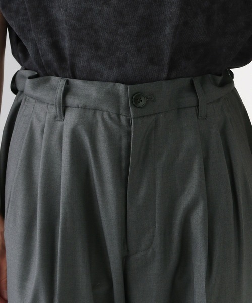 HARE（ハレ）の「【SET UP対応】3タックワイドトラウザー(HARE)（スラックス・メンズ・ブラック/グレー/ブルー・SMALL/MEDIUM）」の21枚目の写真