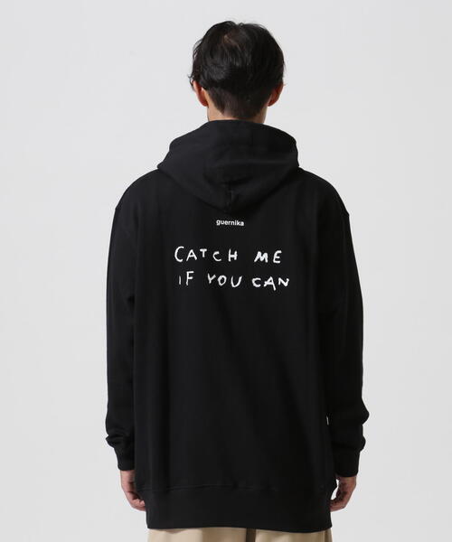 guernika Hand Painted Hoodie ANONYMOUSE フーディー ブラック Guernika/ゲルニカ/Hand Painted Hoodie - ANONYMOUSE（パーカー