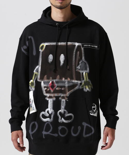 Guernika/ゲルニカ/Hand Painted Hoodie - ANONYMOUSE（パーカー