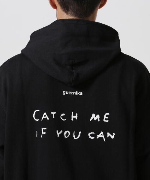 guernika Hand Painted Hoodie ANONYMOUSE フーディー ブラック ROYAL FLASH｜guernika/ゲルニカ/Hand Painted Hoodie