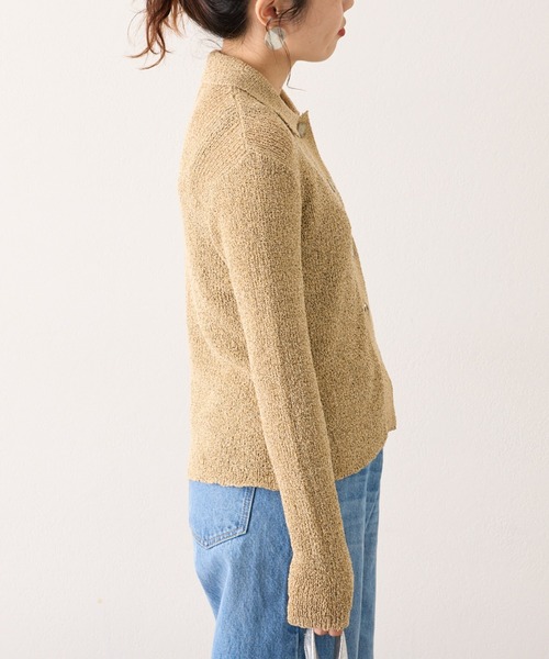 WILLOW(ウィロー)の「【WILLOW】メランジボタン衿付きニット(ニット/セーター・レディース・グレー/ベージュ・ONE SIZE)」の22枚目の写真