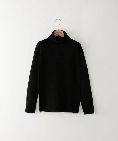 Steven Alan(スティーブンアラン)の「<Steven Alan>WOOL CASHMERE RIB TURTLE KNIT/ニット◆(ニット/セーター・レディース・ホワイト/ブラック/ダークグレー・フリー)」の2枚目の写真