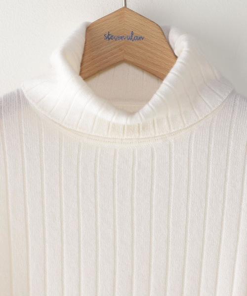Steven Alan(スティーブンアラン)の「<Steven Alan>WOOL CASHMERE RIB TURTLE KNIT/ニット◆(ニット/セーター・レディース・ホワイト/ブラック/ダークグレー・フリー)」の11枚目の写真