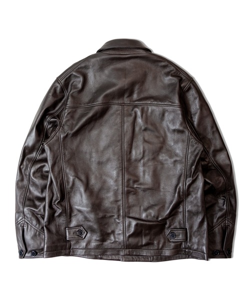 SKOOKUM.JE LAMB LEATHER CAR COAT（ライダースジャケット