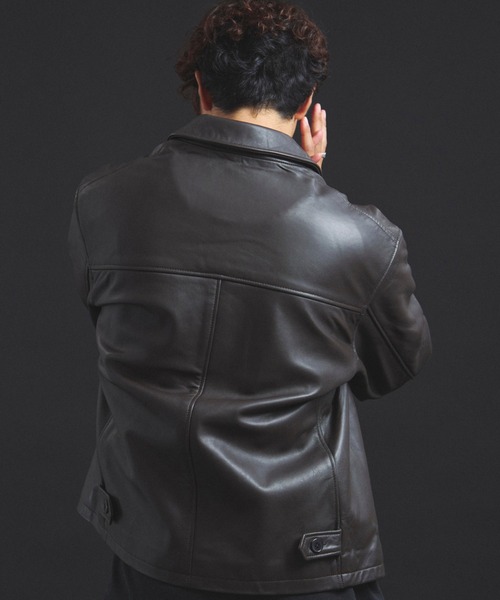 SKOOKUM.JE LAMB LEATHER CAR COAT（ライダースジャケット