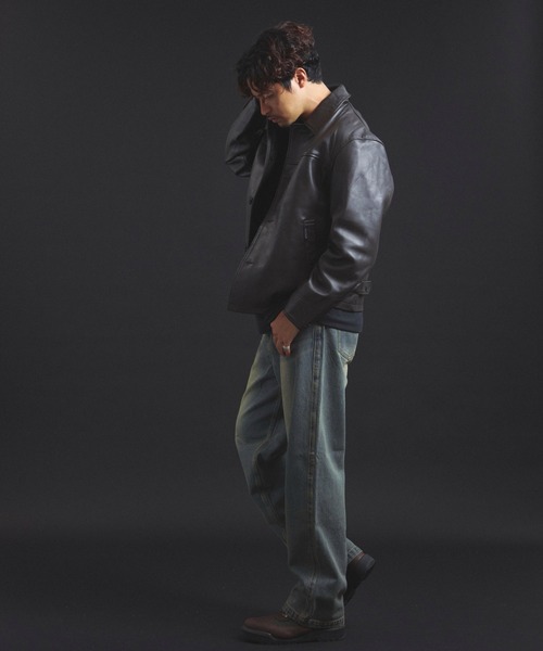 SKOOKUM.JE LAMB LEATHER CAR COAT（ライダースジャケット）｜SKOOKUM